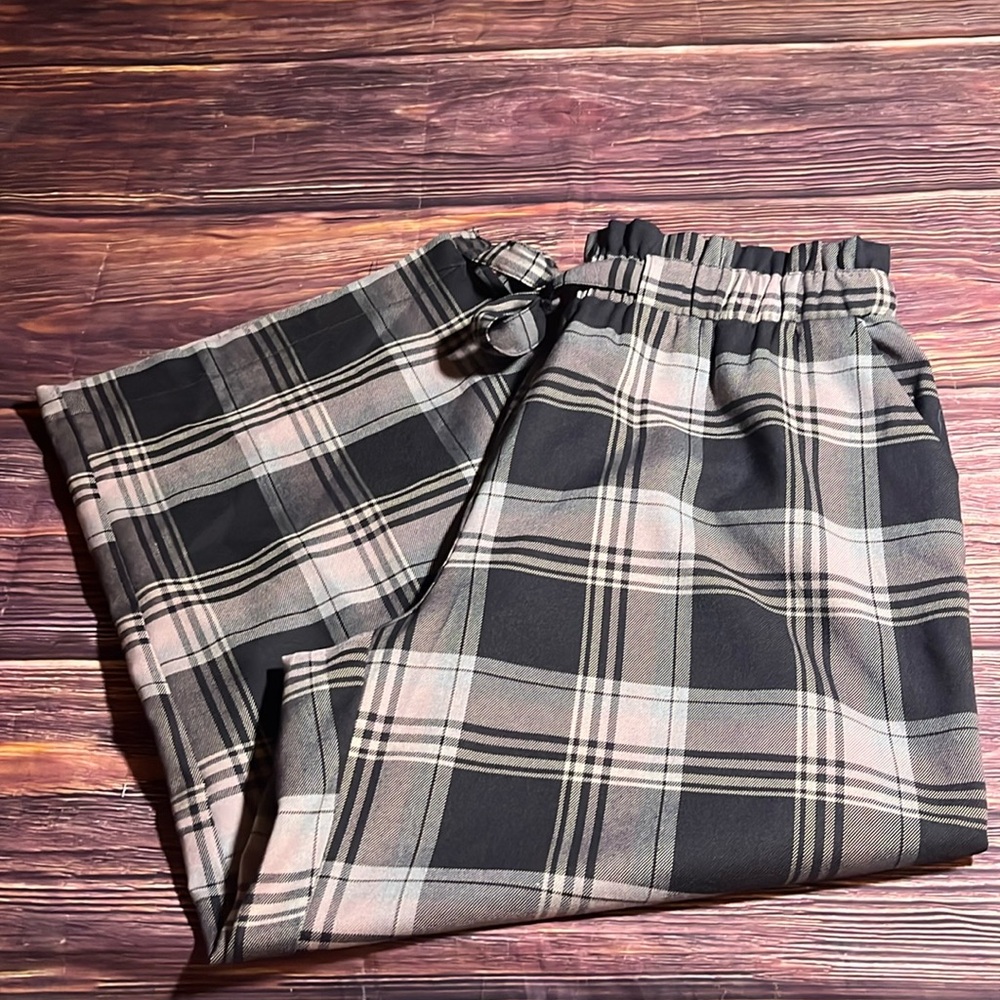 NWOT Cato Plaid Print Pull On Pants